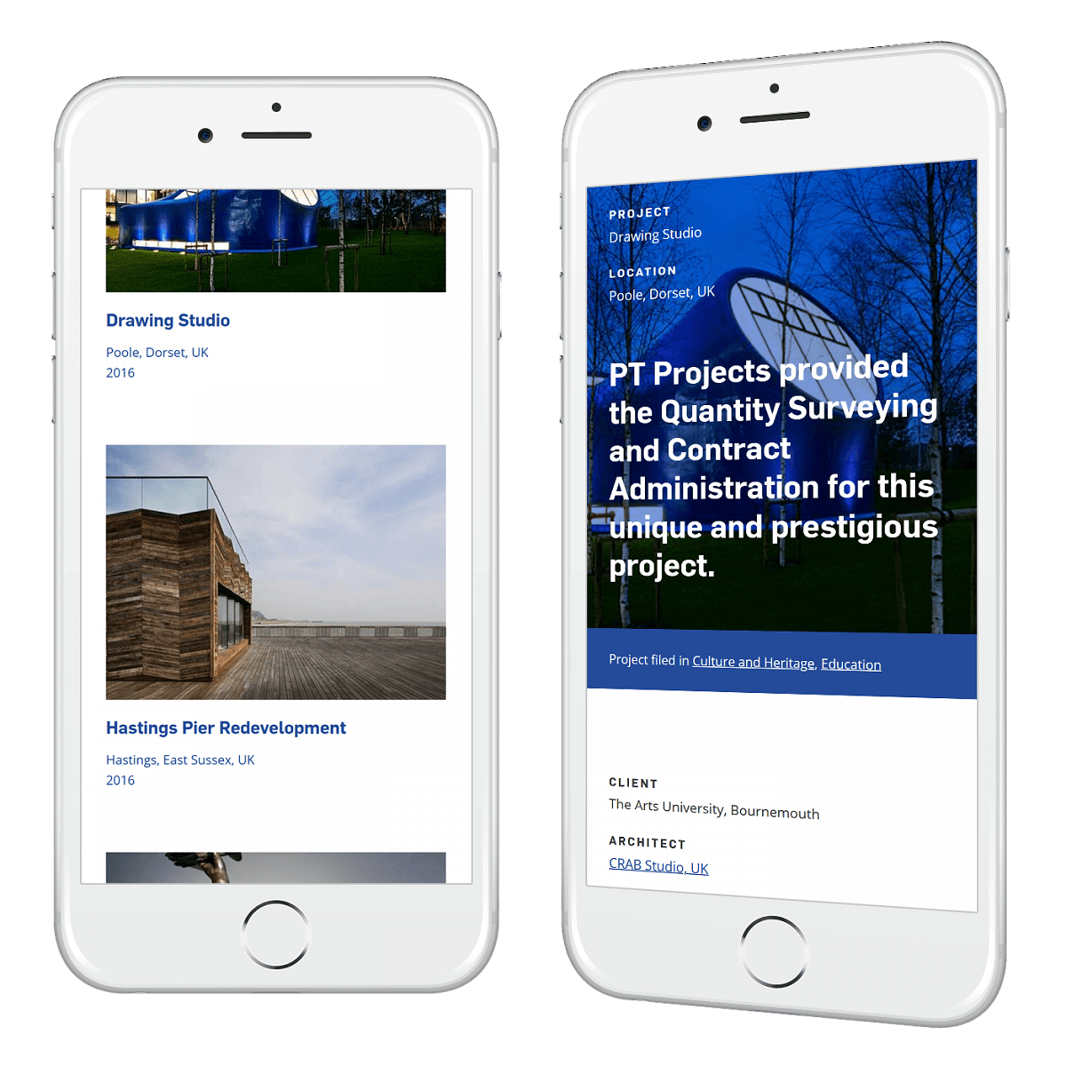 PT Projects web design and development | DigitalHappy